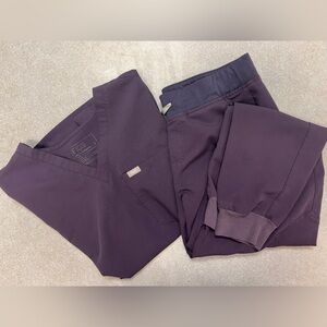 Figs purple shadow scrub set